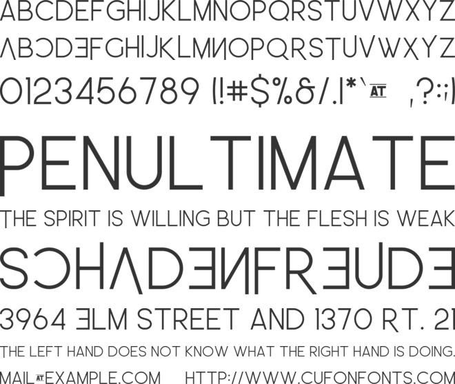 Leo Sans font preview