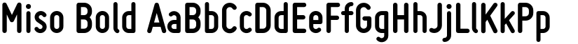 Miso Bold font