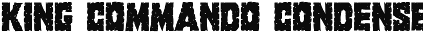 King Commando Condensed Condensed font
