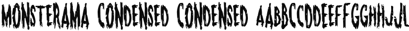 Monsterama Condensed Condensed font