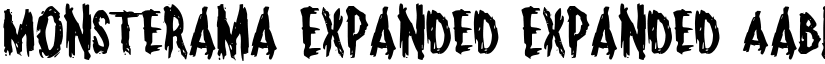 Monsterama Expanded Expanded font