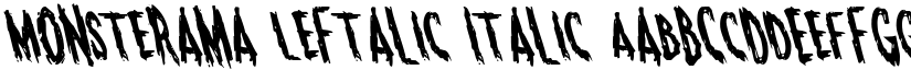 Monsterama Leftalic Italic font