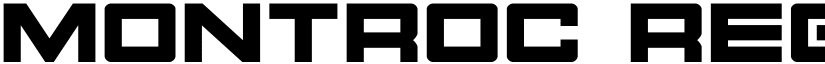 Montroc Regular font