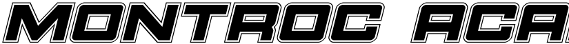 Montroc Academy Italic Italic font