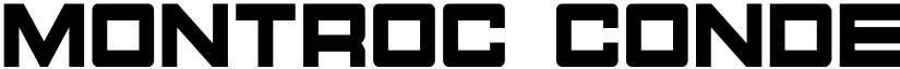 Montroc Condensed Condensed font