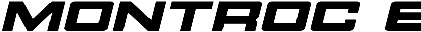 Montroc Expanded Italic Expanded Italic font