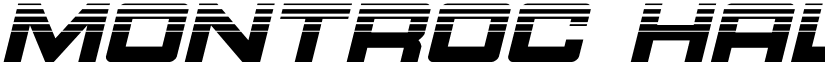 Montroc Halftone Italic Italic font