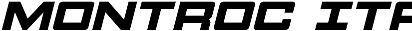 Montroc Italic Italic font