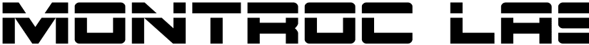 Montroc Laser Regular font