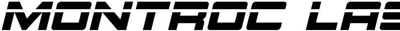 Montroc Laser Italic Italic font