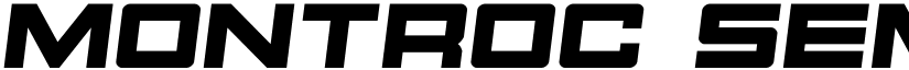 Montroc Semi-Italic Semi-Italic font