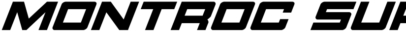 Montroc Super-Italic Italic font