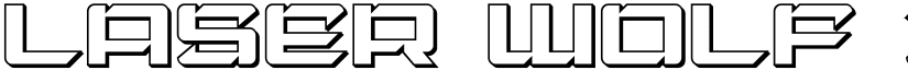 Laser Wolf 3D Regular font