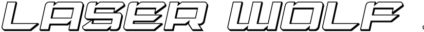 Laser Wolf 3D Italic Italic font
