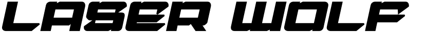 Laser Wolf Bold Italic Bold Italic font