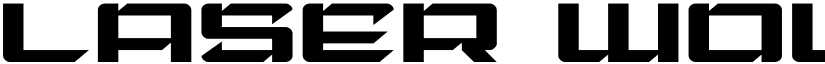 Laser Wolf Expanded Expanded font