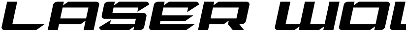 Laser Wolf Expanded Italic Expanded Italic font