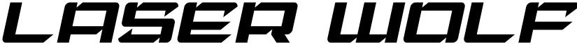 Laser Wolf Italic Italic font