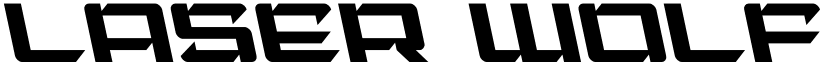 Laser Wolf Leftalic Italic font