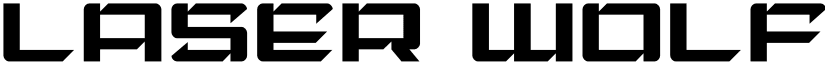 Laser Wolf Light Light font