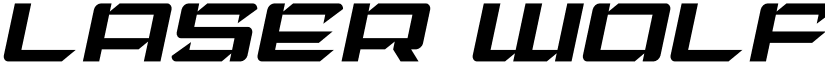 Laser Wolf Light Italic Light Italic font