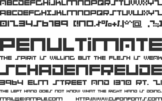 001 System Analysis font preview