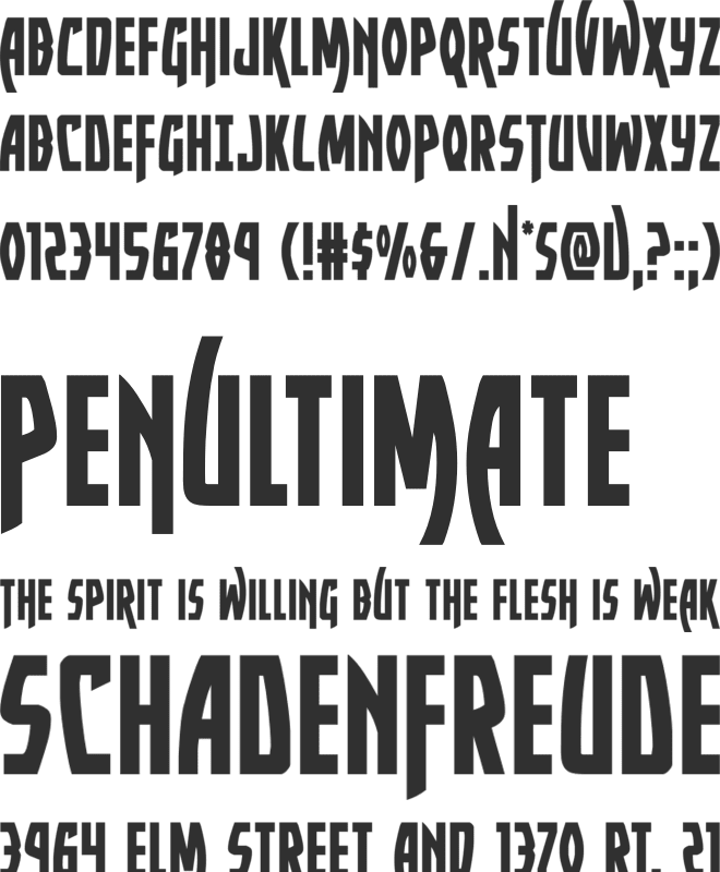 Yankee Clipper font preview