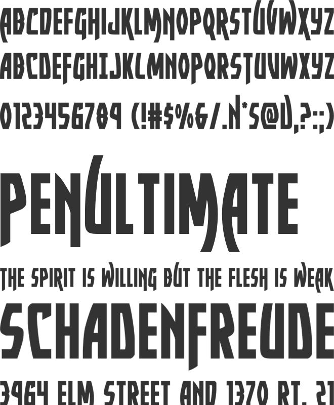 Yankee Clipper font preview