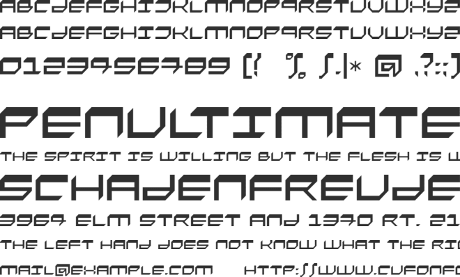 Fasto font preview