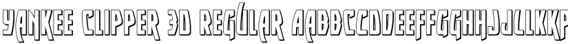 Yankee Clipper 3D Regular font