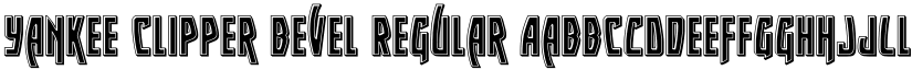 Yankee Clipper Bevel Regular font
