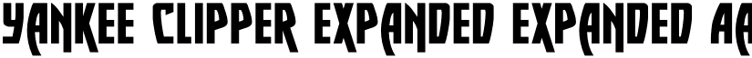 Yankee Clipper Expanded Expanded font