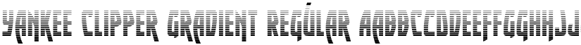 Yankee Clipper Gradient Regular font