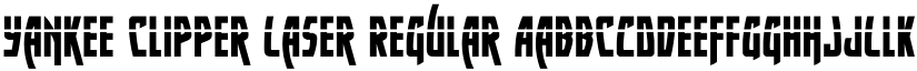 Yankee Clipper Laser Regular font
