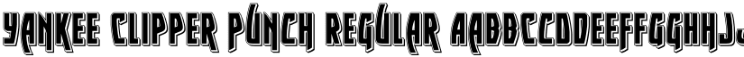 Yankee Clipper Punch Regular font