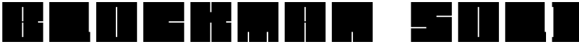 Blockman-solid font