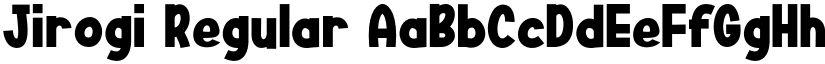 Jirogi Regular font