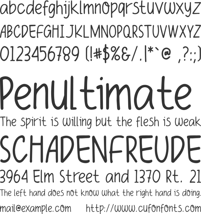 Funiko font preview