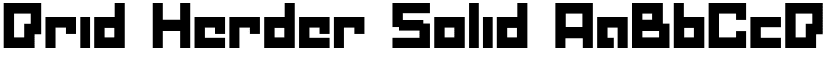 Drid Herder Solid font