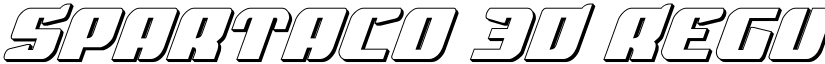 Spartaco 3D Regular font