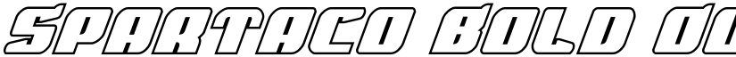 Spartaco Bold Outline Regular font