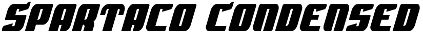 Spartaco Condensed Condensed font