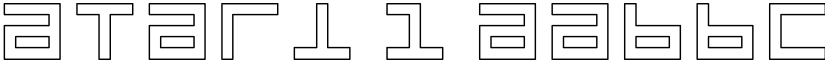 Atari 1 font