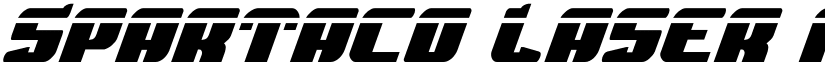 Spartaco Laser Regular font