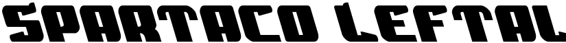 Spartaco Leftalic Italic font