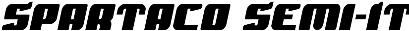 Spartaco Semi-Italic Italic font