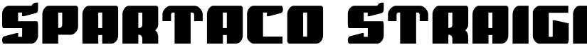 Spartaco Straight Regular font