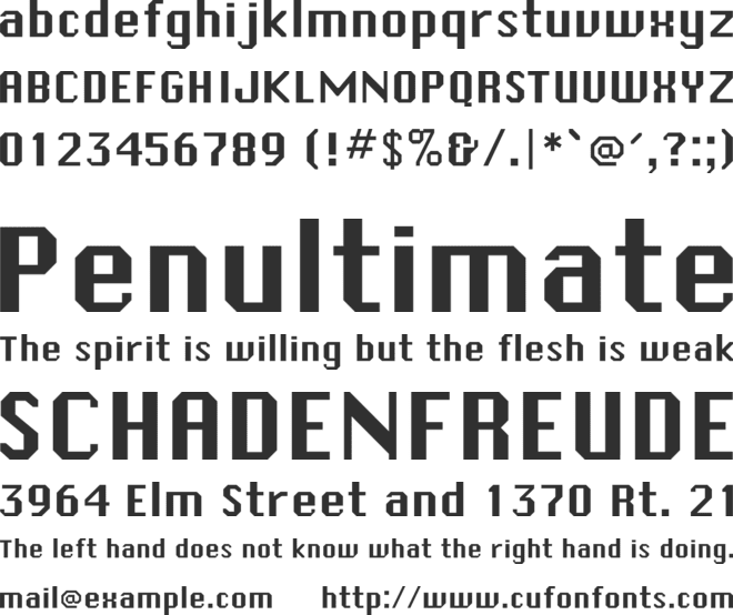 Systematic J font preview