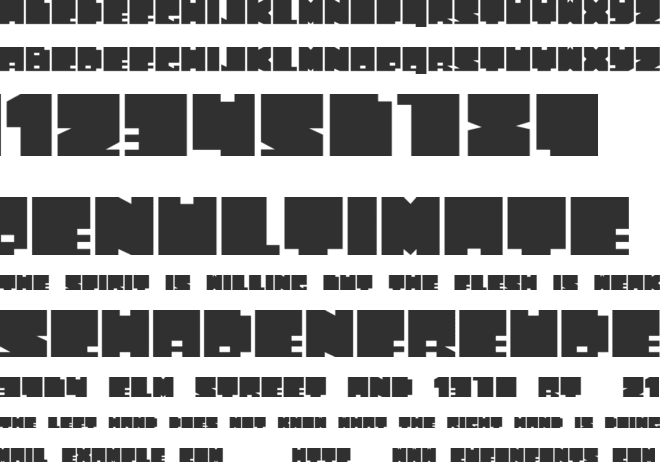 Phat Blox font preview