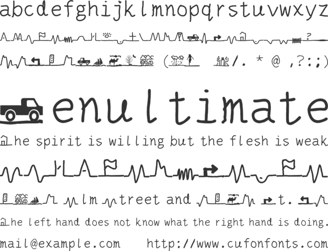 mother earth font preview